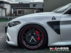 Alfa Romeo Giulia Quadrifoglio (QV) Fender Grill Frame Trim Kit - Carbon Fiber Alfa Romeo Giulia Quadrifoglio (QV) Fender Grill Frame Trim Kit - Carbon Fiber